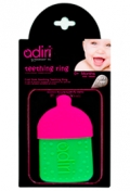 Прорезыватель для зубов Adiri Bottle Teething Ring, magenta-green